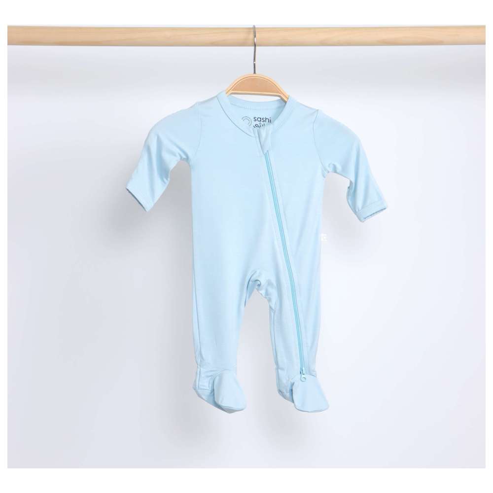 Sashi Baby Boy Comfort Footed Sleepsuit - Blue