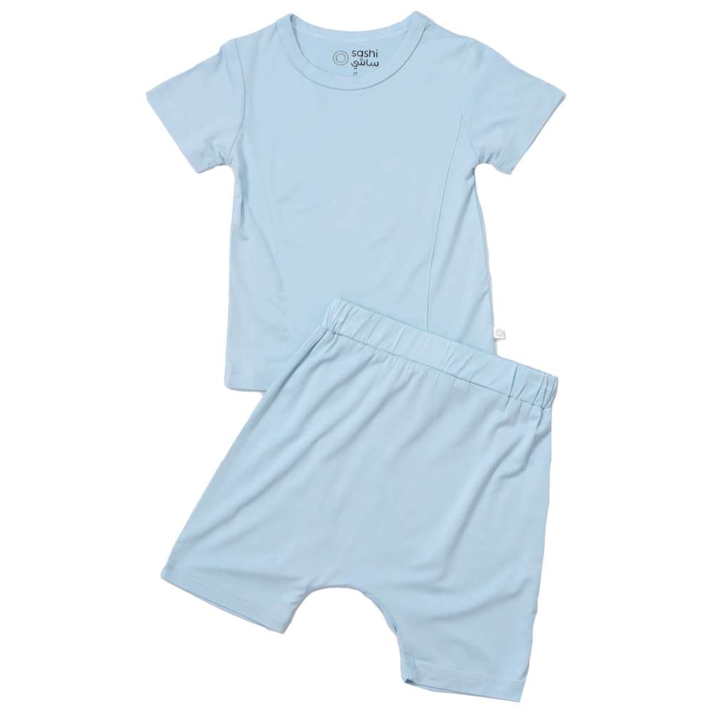 Sashi Boy's T-Shirt & Shorts - Blue - 2 Pcs