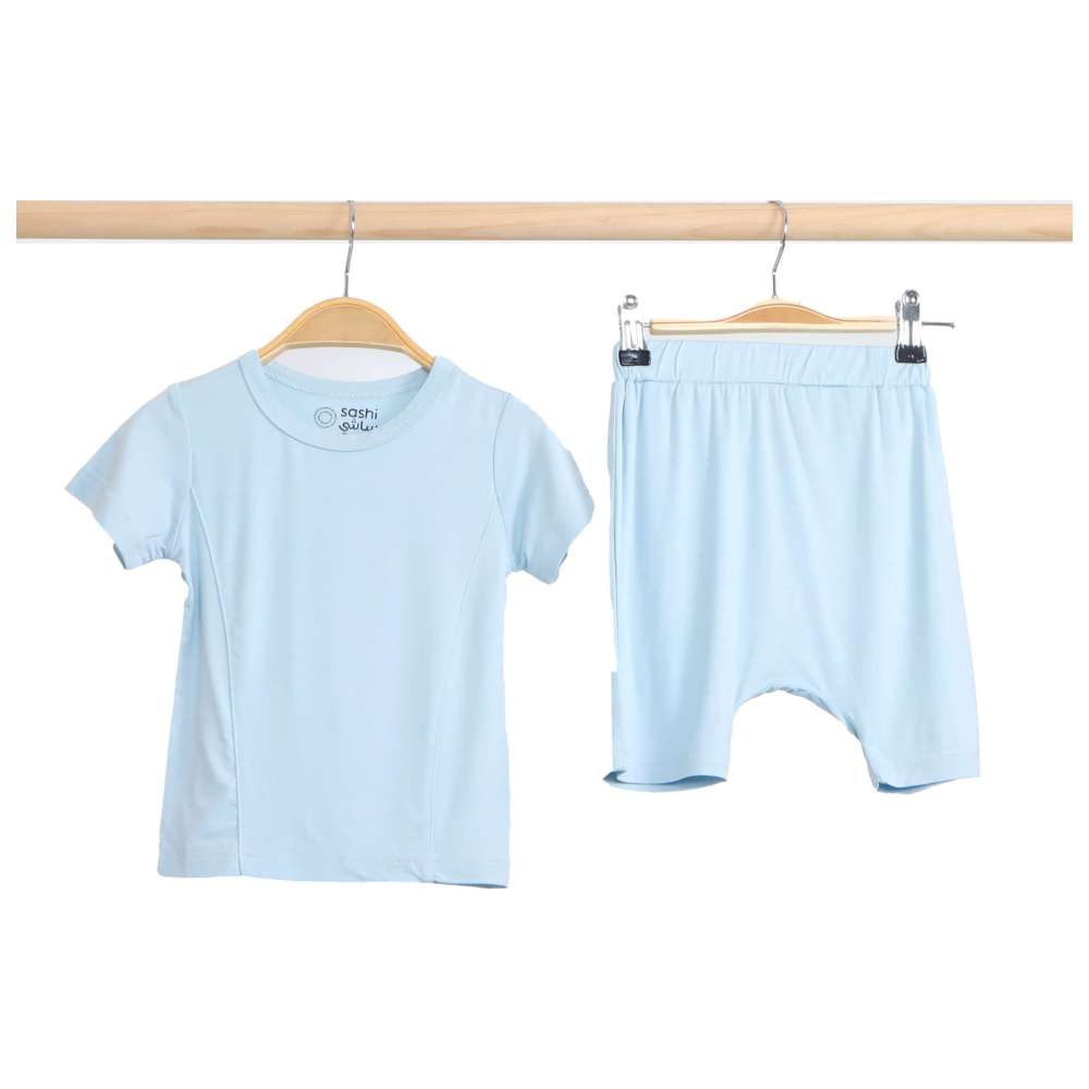 Sashi Boy's T-Shirt & Shorts - Blue - 2 Pcs