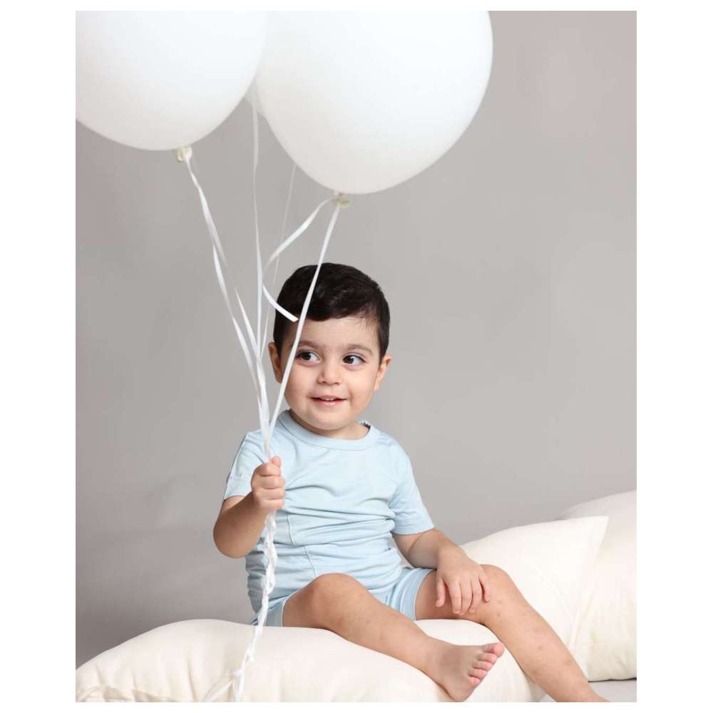 Sashi Boy's T-Shirt & Shorts - Blue - 2 Pcs