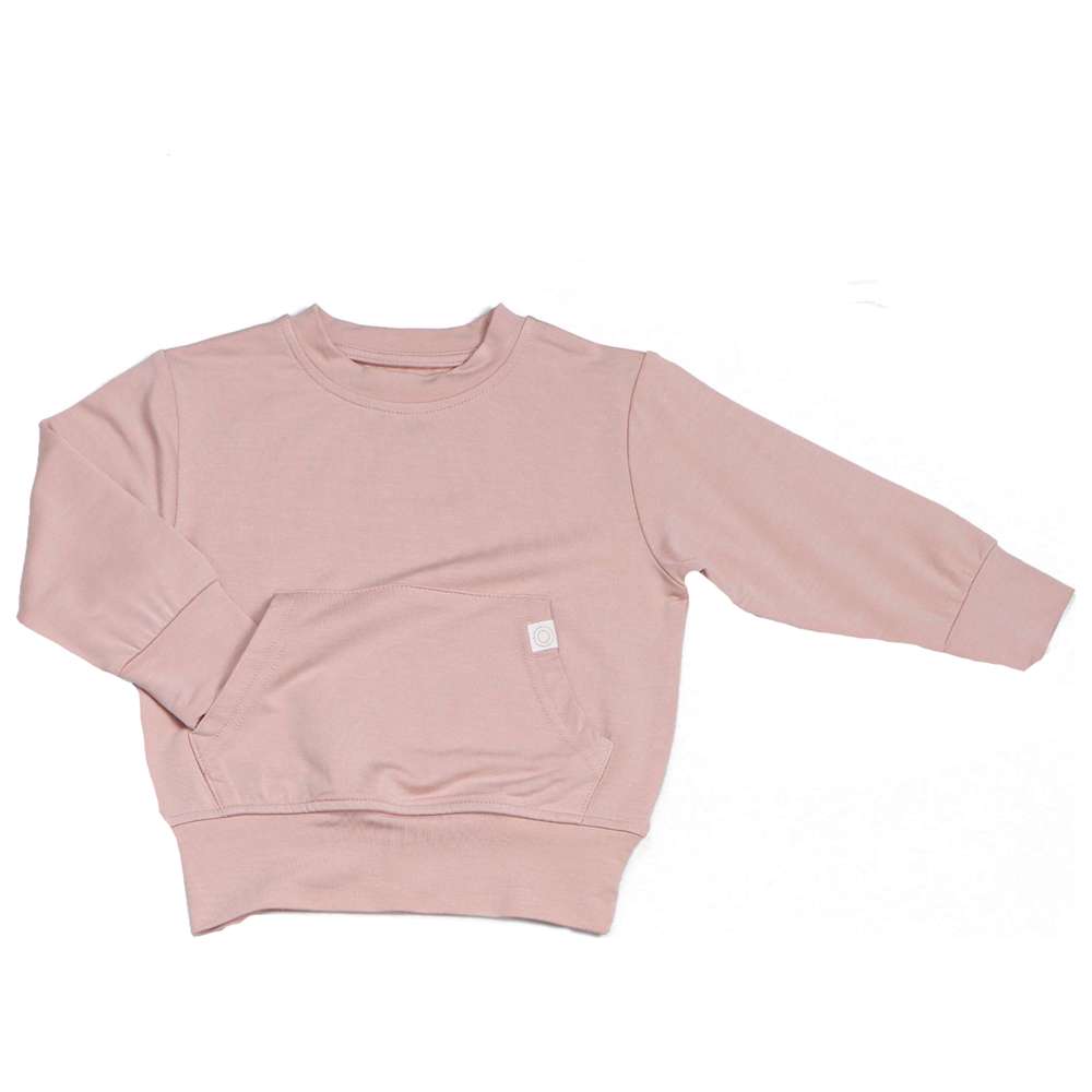 Sashi Girl's Cloud Dream Solid Sweatshirt - Pink
