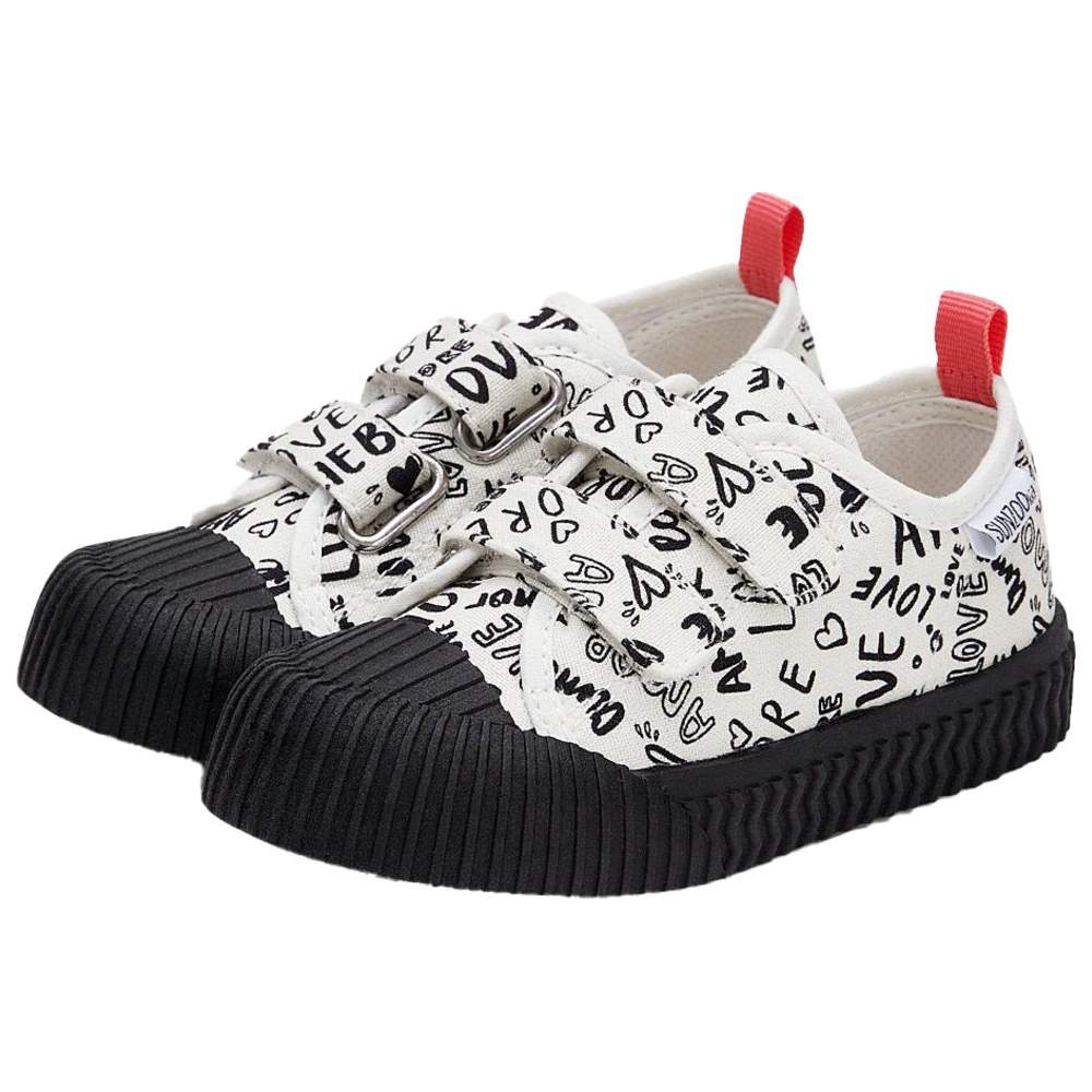 Taranis Boy's Canvas & Rubber Sneakers - Black/White