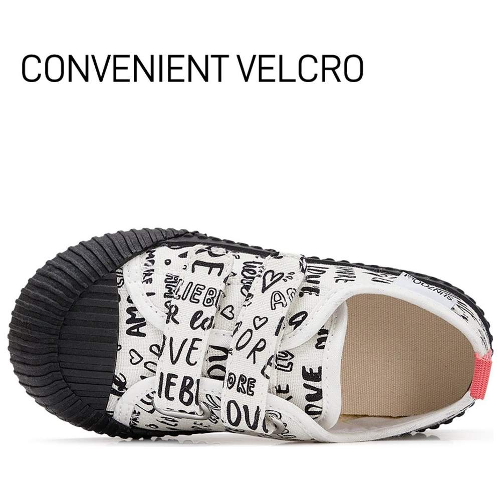 Taranis Boy's Canvas & Rubber Sneakers - Black/White