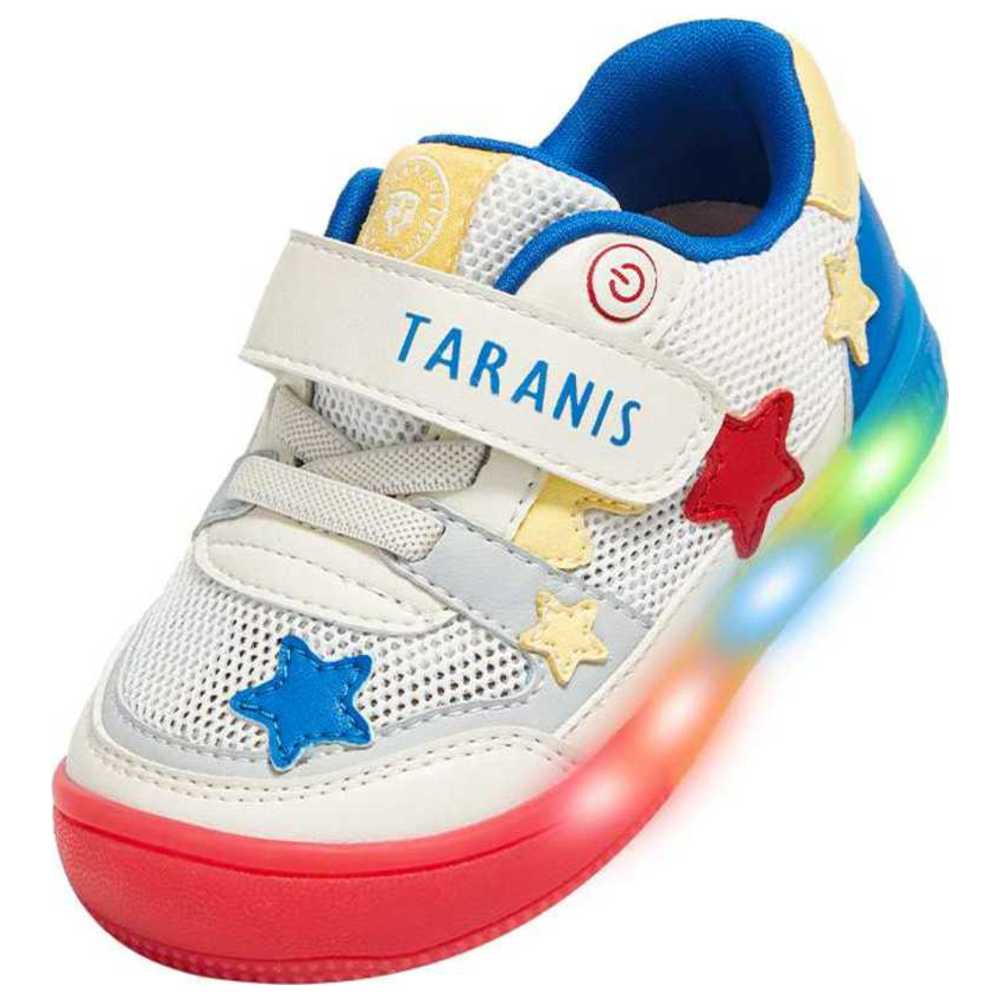 Taranis Toddler's Light Up Velcro Sneakers - Blue/White