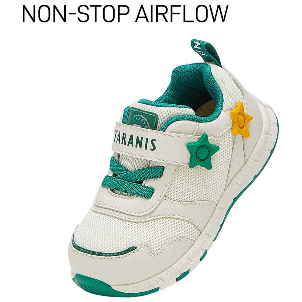 Taranis Boy's Mesh & Rubber Sneakers - White/Green