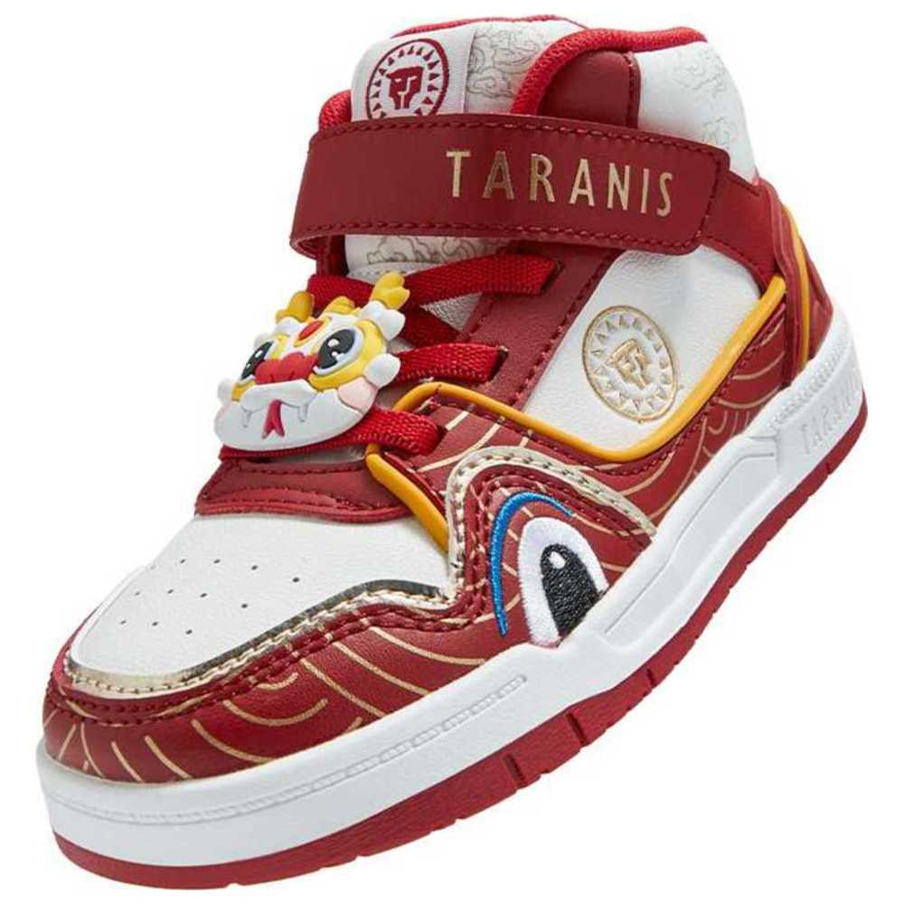 Taranis Toddler's Microfiber Leather Velcro Sneakers - Red/White
