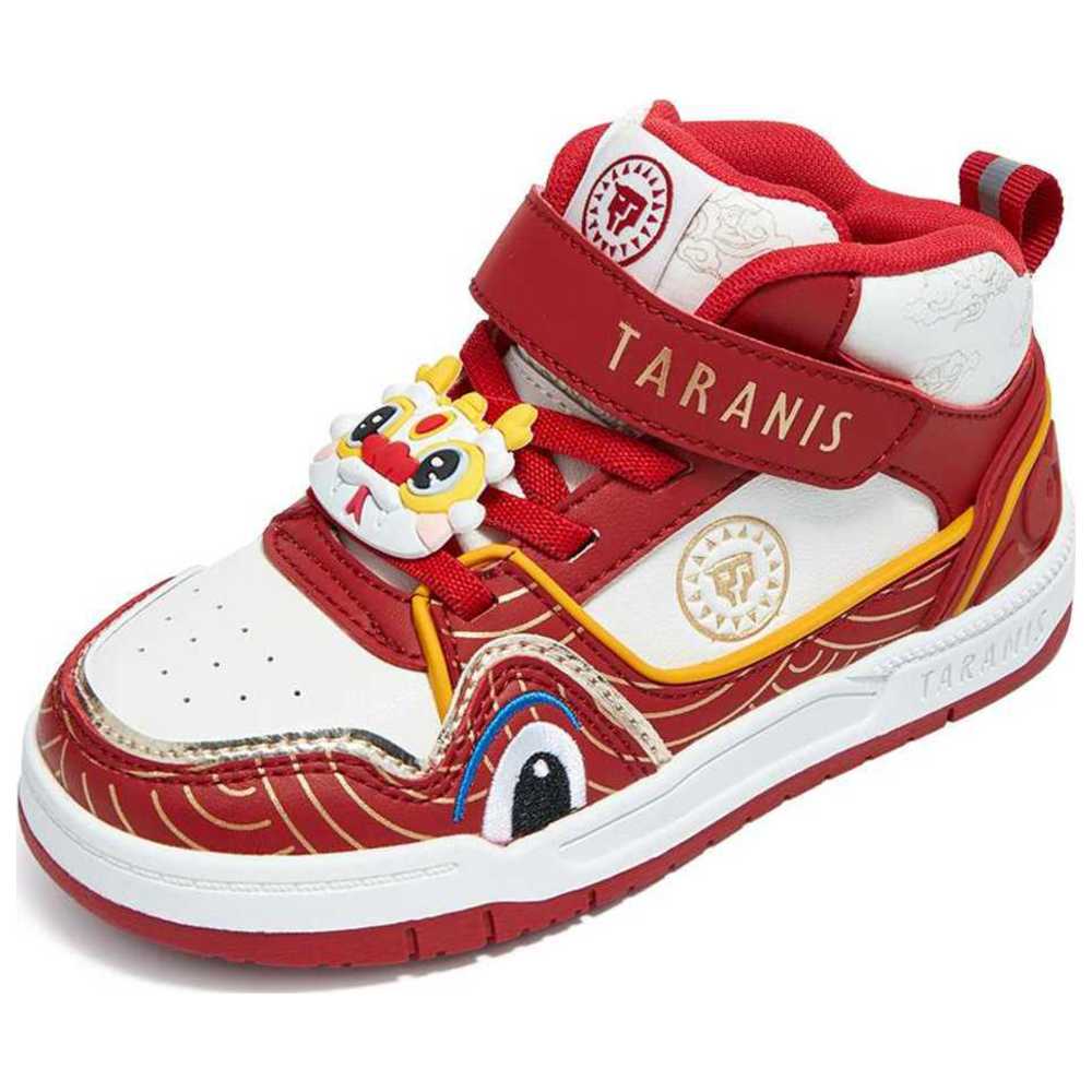 Taranis Toddler's Microfiber Leather Velcro Sneakers - Red/White