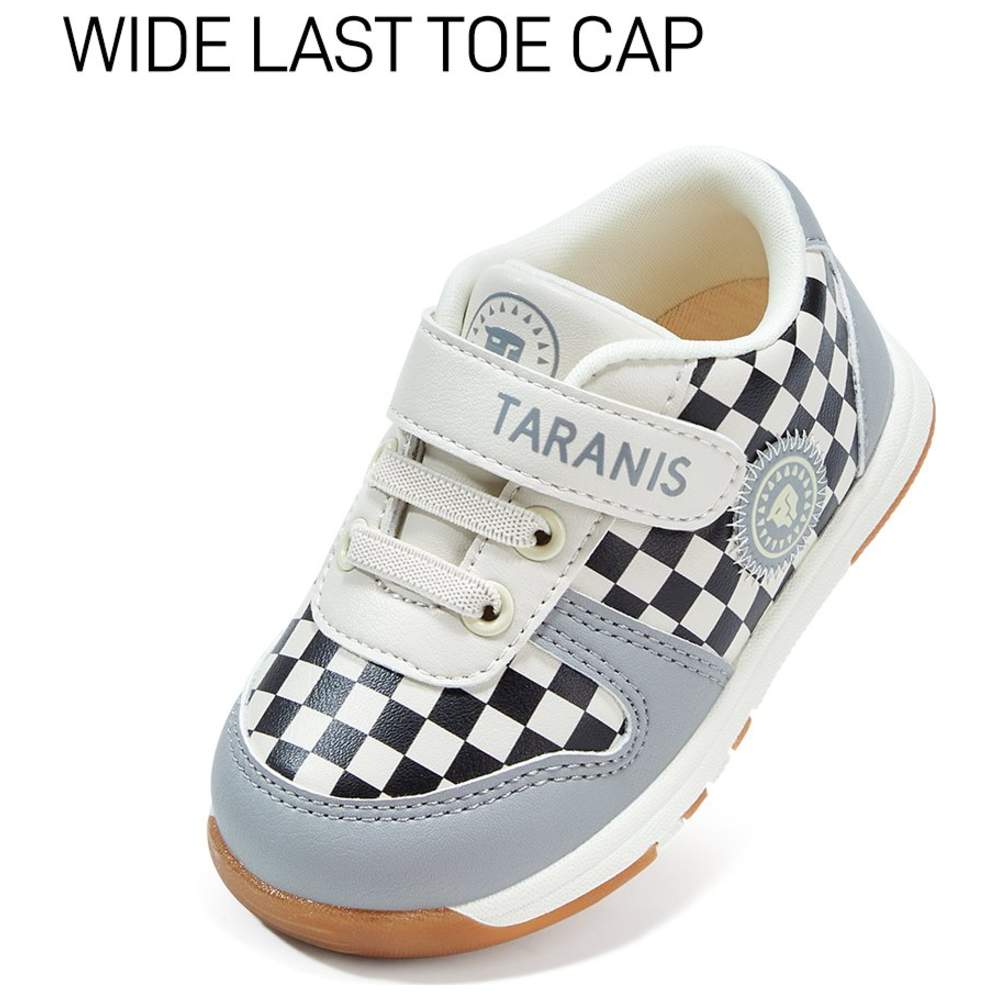 Taranis Boy's Synthetic Leather & Rubber Sneakers - White/Grey/Black