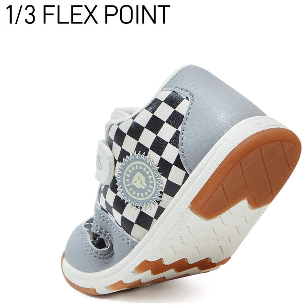 Taranis Boy's Synthetic Leather & Rubber Sneakers - White/Grey/Black