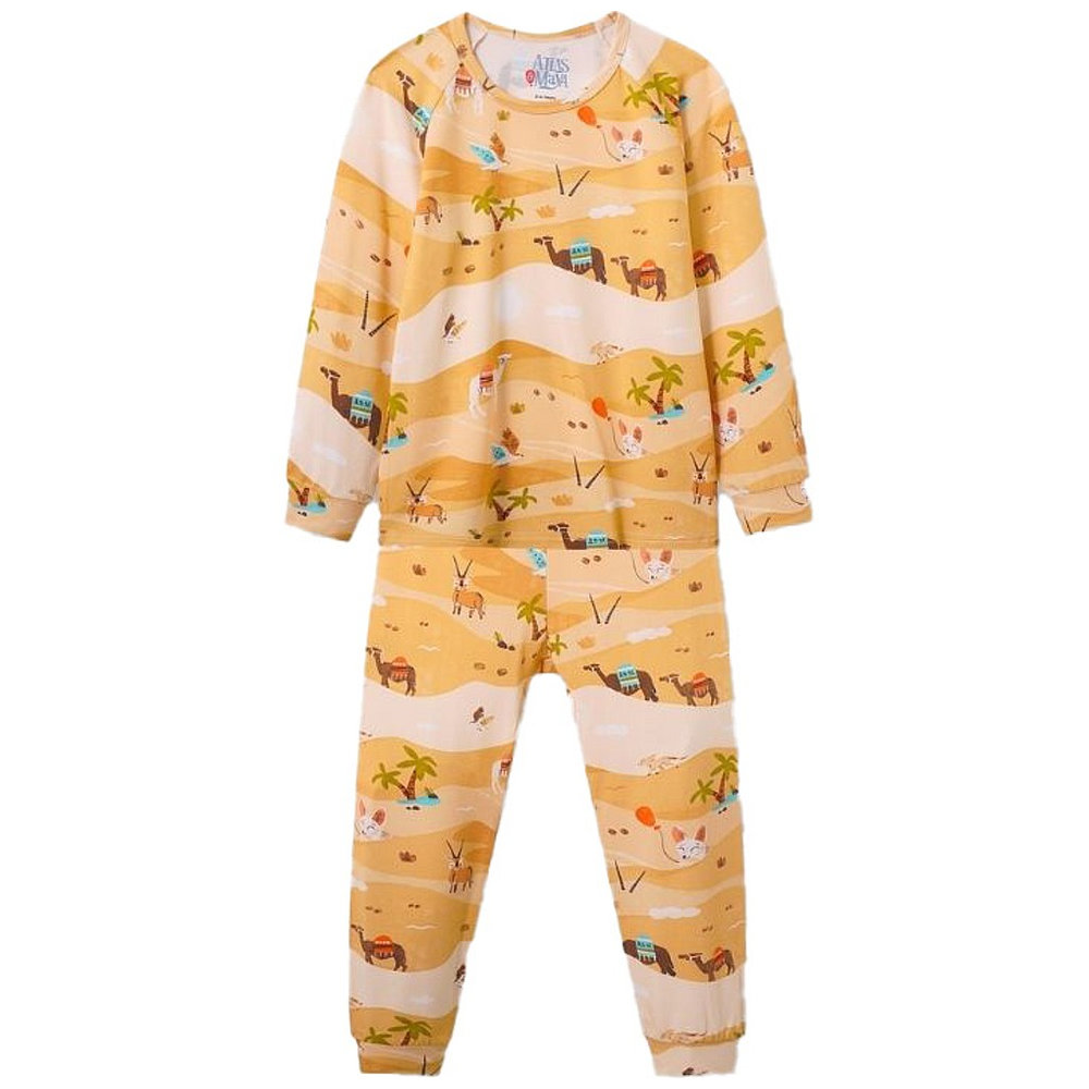 Atlas & Maya Nighty Night Organic Bamboo Pyjama Set Desert Safari - 2 Pcs