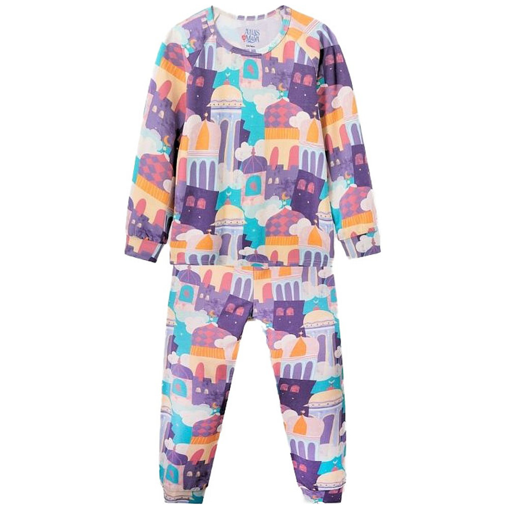 Atlas & Maya Nighty Night Organic Bamboo Pyjama Set Arabian Rooftops - 2 Pcs