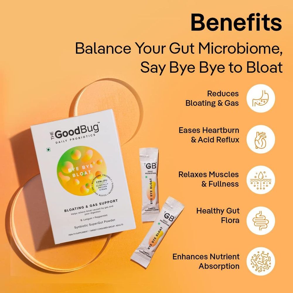 The Good Bug - Daily Probiotic - Bye Bye Bloat - 30 Sticks