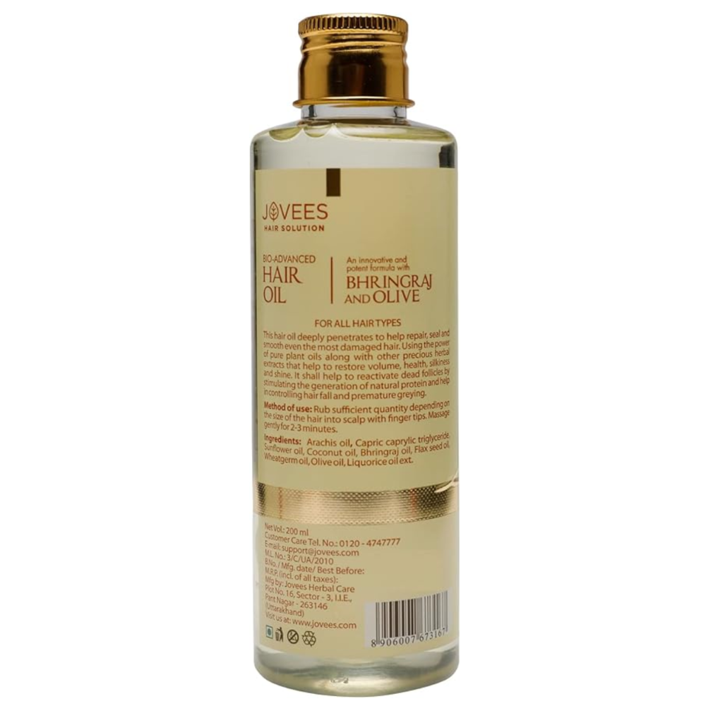 Jovees Herbal - Bhringraj & Olive Herbal Hair Oil - 100 ml
