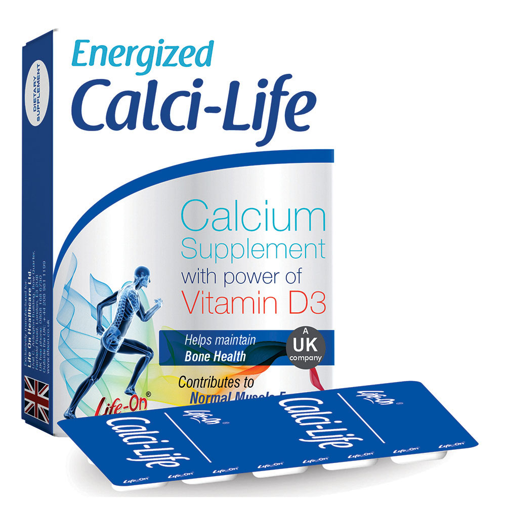 Life On - Energized Calci-Life Tablets With Vitamin D3 - 30 Pcs
