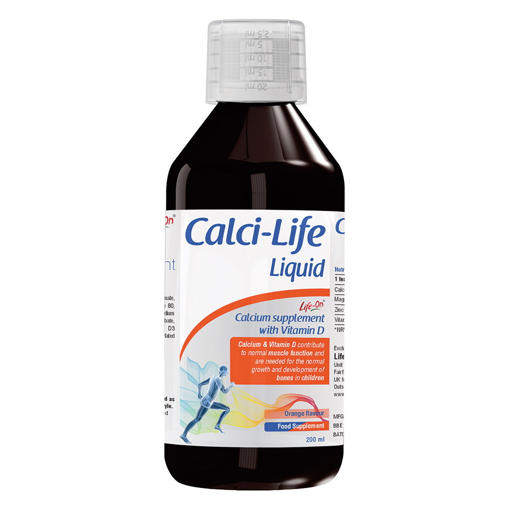 Life On - Calci-Life Liquid - Orange - 200 ml
