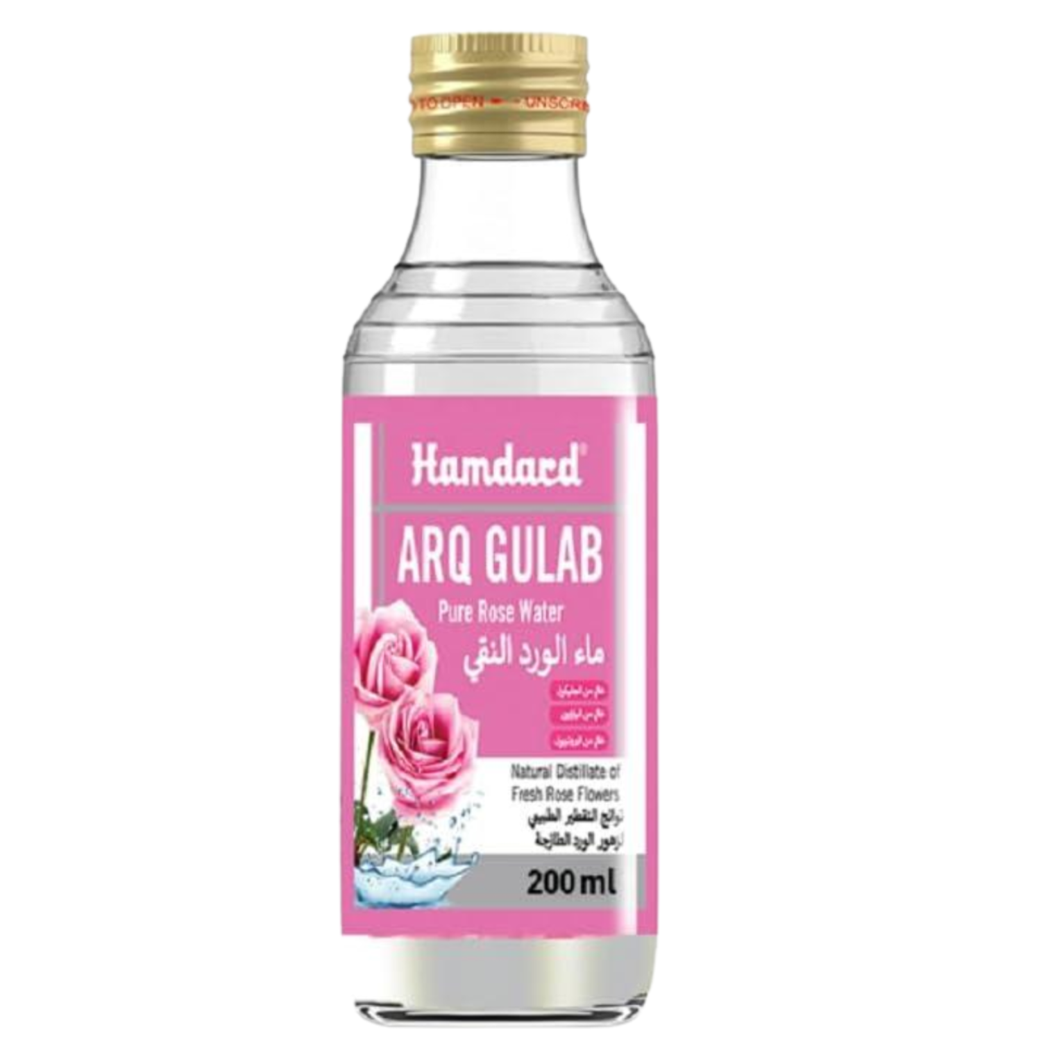 Hamdard - Arq Gulab Pure Rose Water - 200 ml