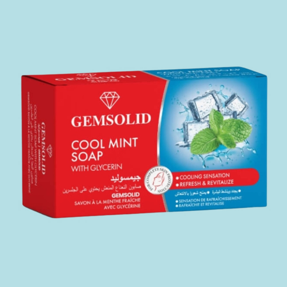 Gemsolid - Cool Mint Soap - 125 gm