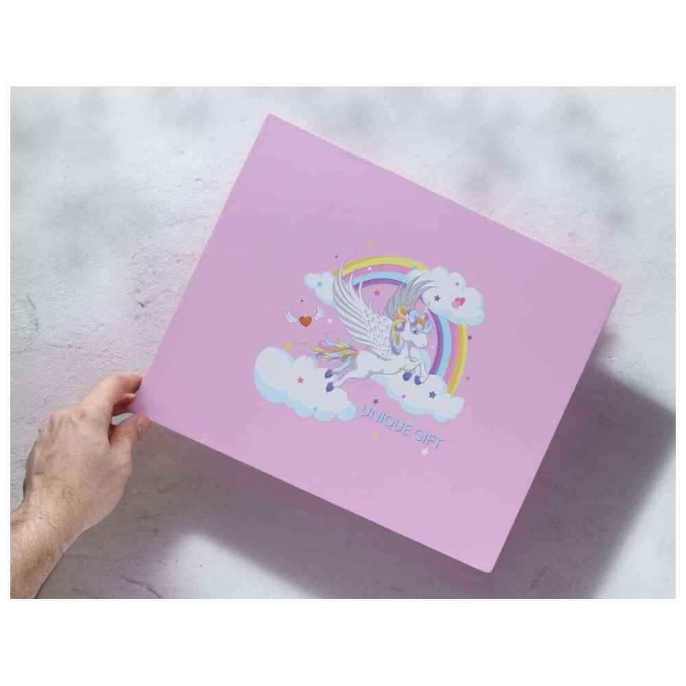 Kiam - Pink Unicorn Light Up Hamper - 11 Pcs