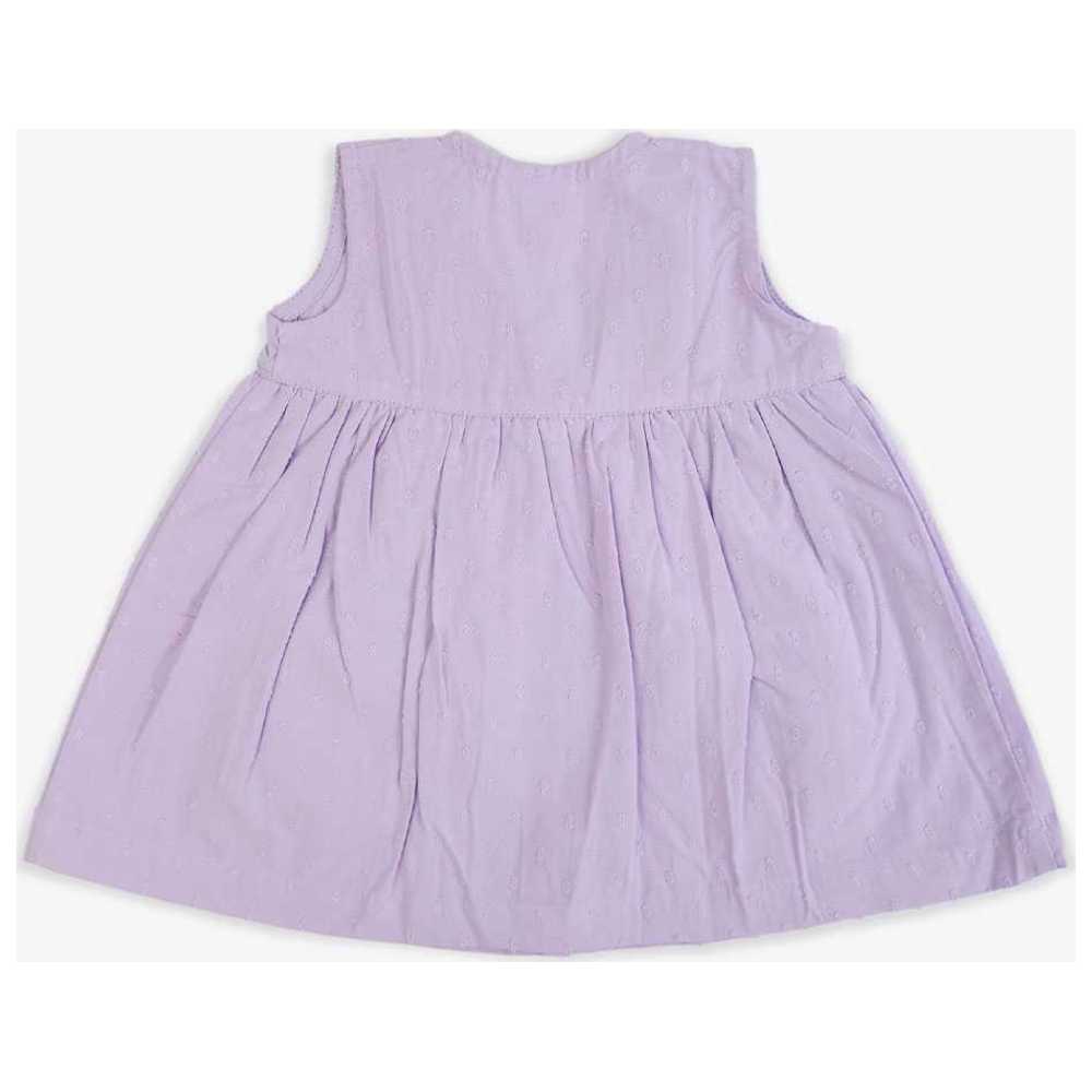 Keebee Organic Cotton Hand Embroidered Dress - Lilac