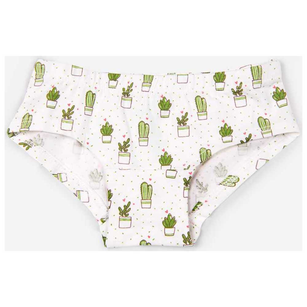 Keebee Girl's Soft & Comfortable Printed Briefs - Pack of 4