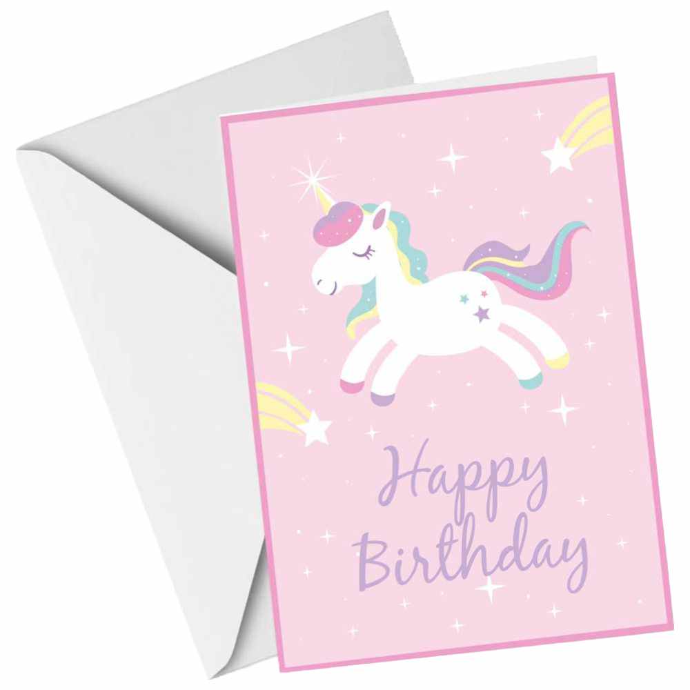 Share The Love - Happy Birthday Unicorn Greeting Card