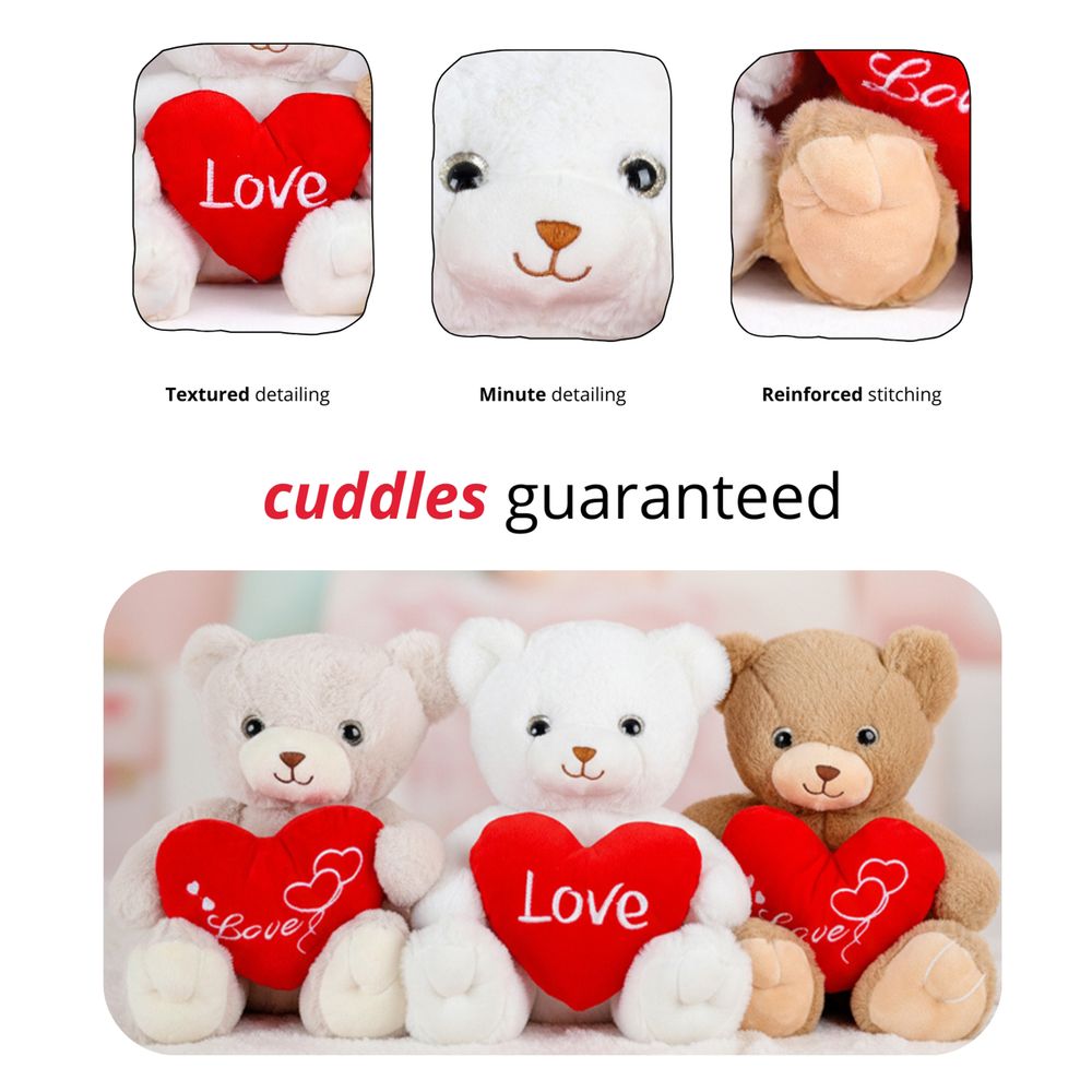Share the Love - Love Hug Teddy Assorted - 25cm