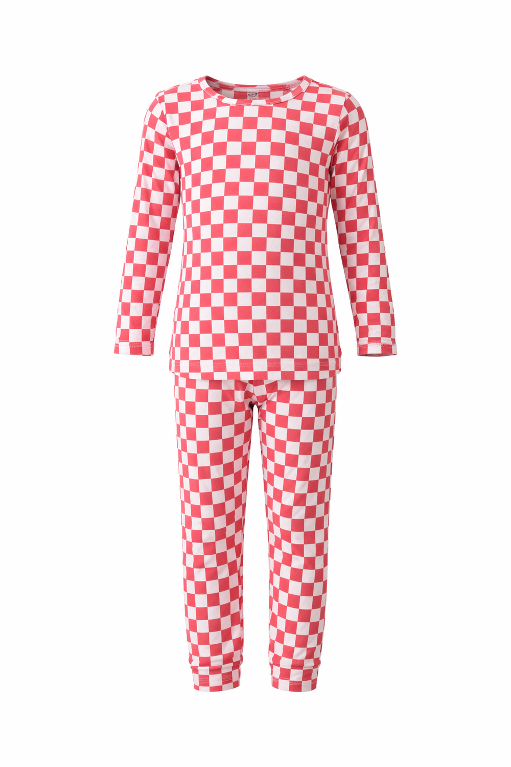 Bumbabae Checker Pajama Set - Red - 2 Pcs