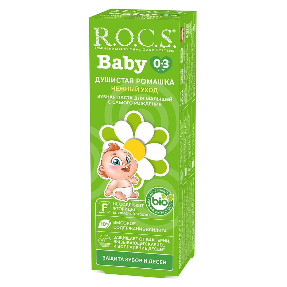 ‏‏Rocs - Baby Toothpaste - Camomile - 45 gm