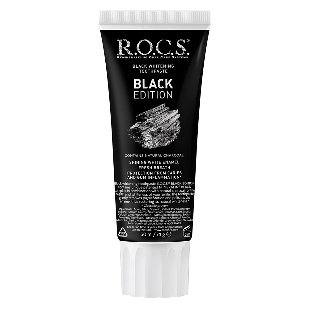 Rocs - Black Edition Whitening Toothpaste - 74 gm