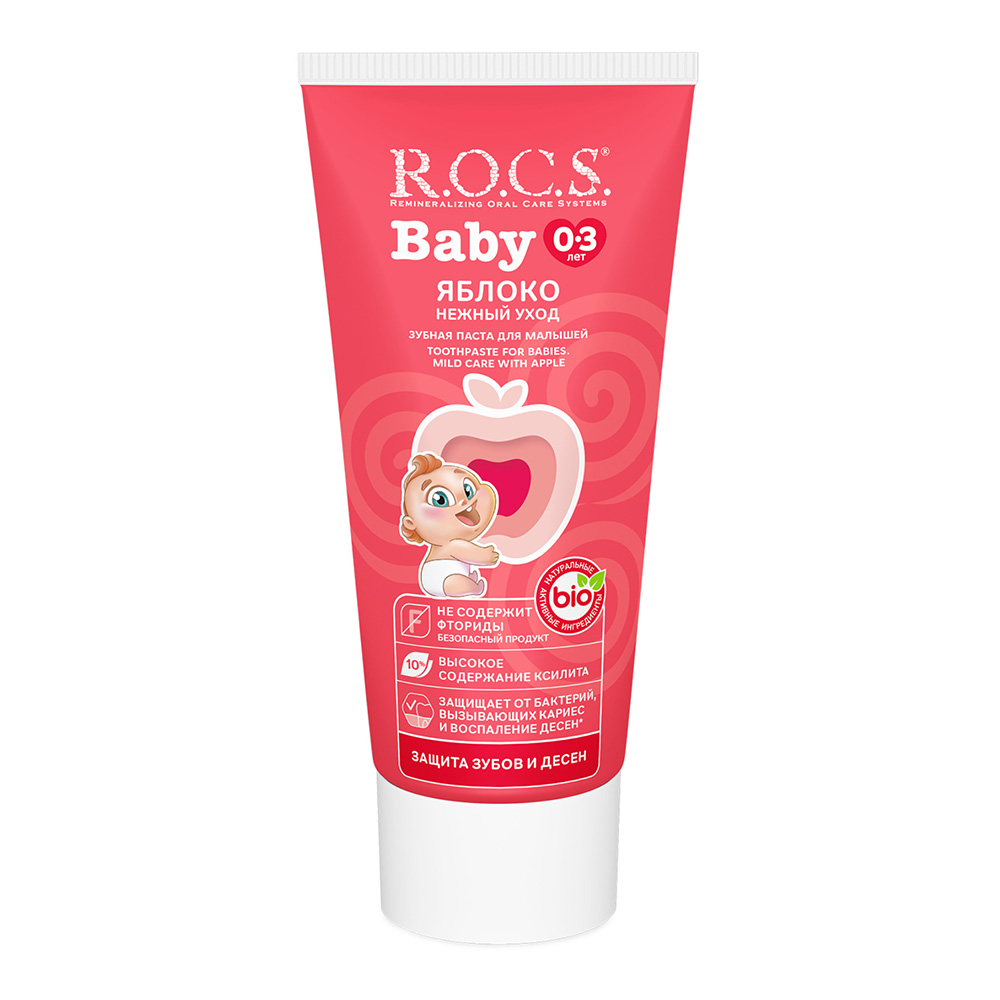 Rocs - Baby Toothpaste - Apple - 45 gm