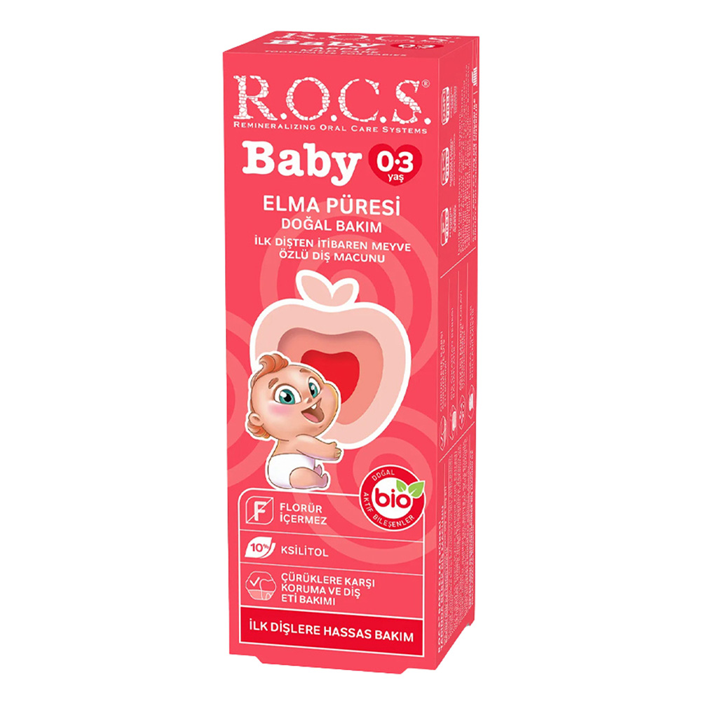 Rocs - Baby Toothpaste - Apple - 45 gm