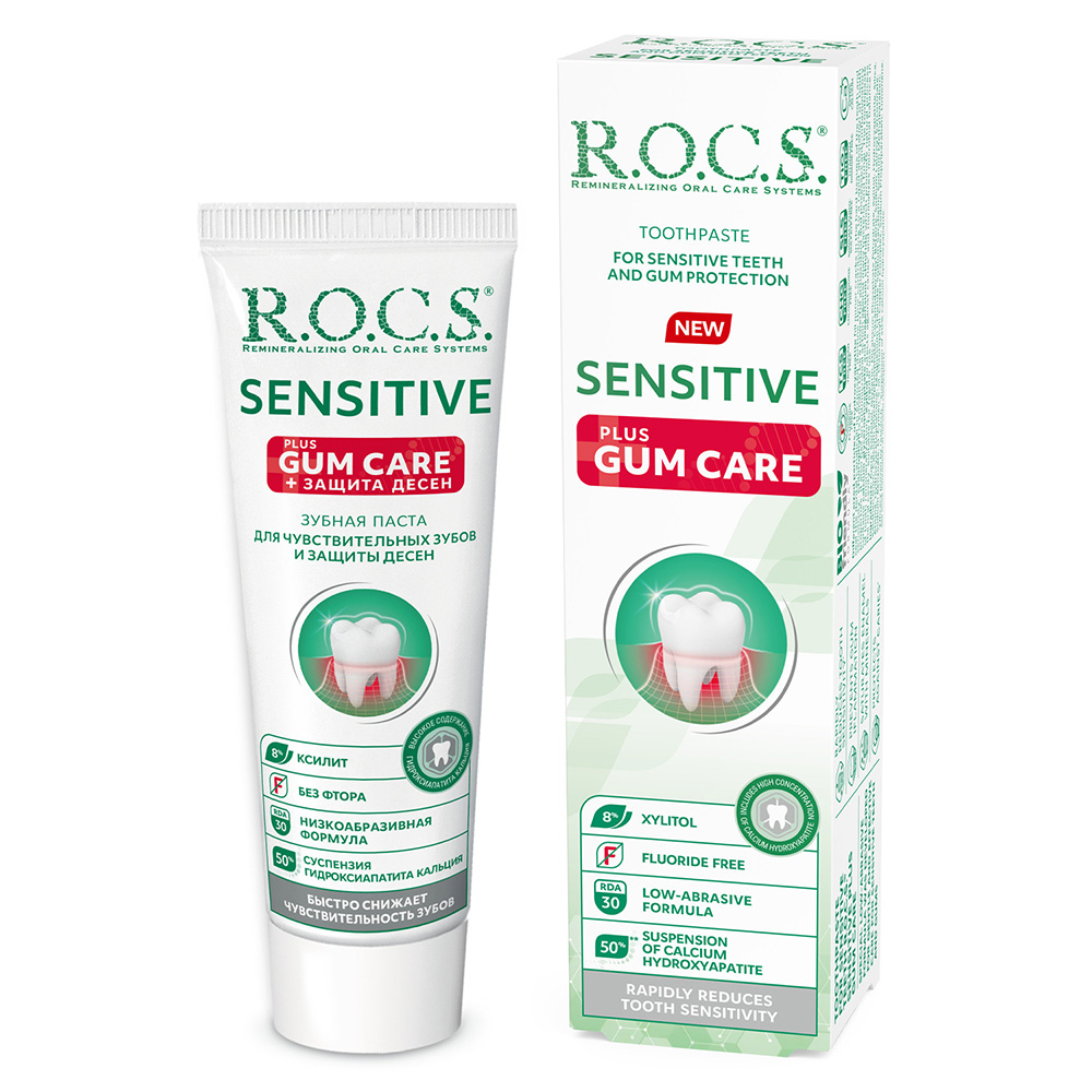 Rocs - Sensitive Plus Gum Care Toothpaste - 94 gm