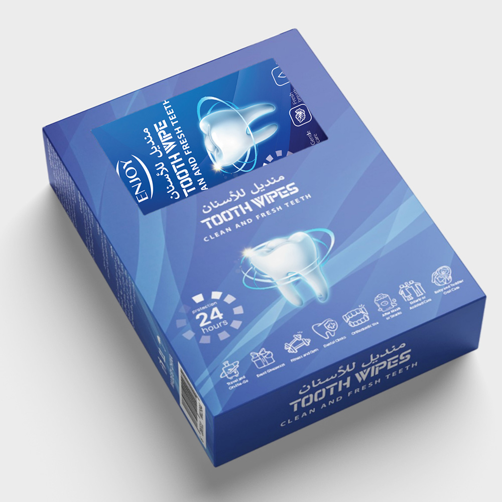 Enjoy - Clean & Fresh Tooth Wipes - 12 Wipes