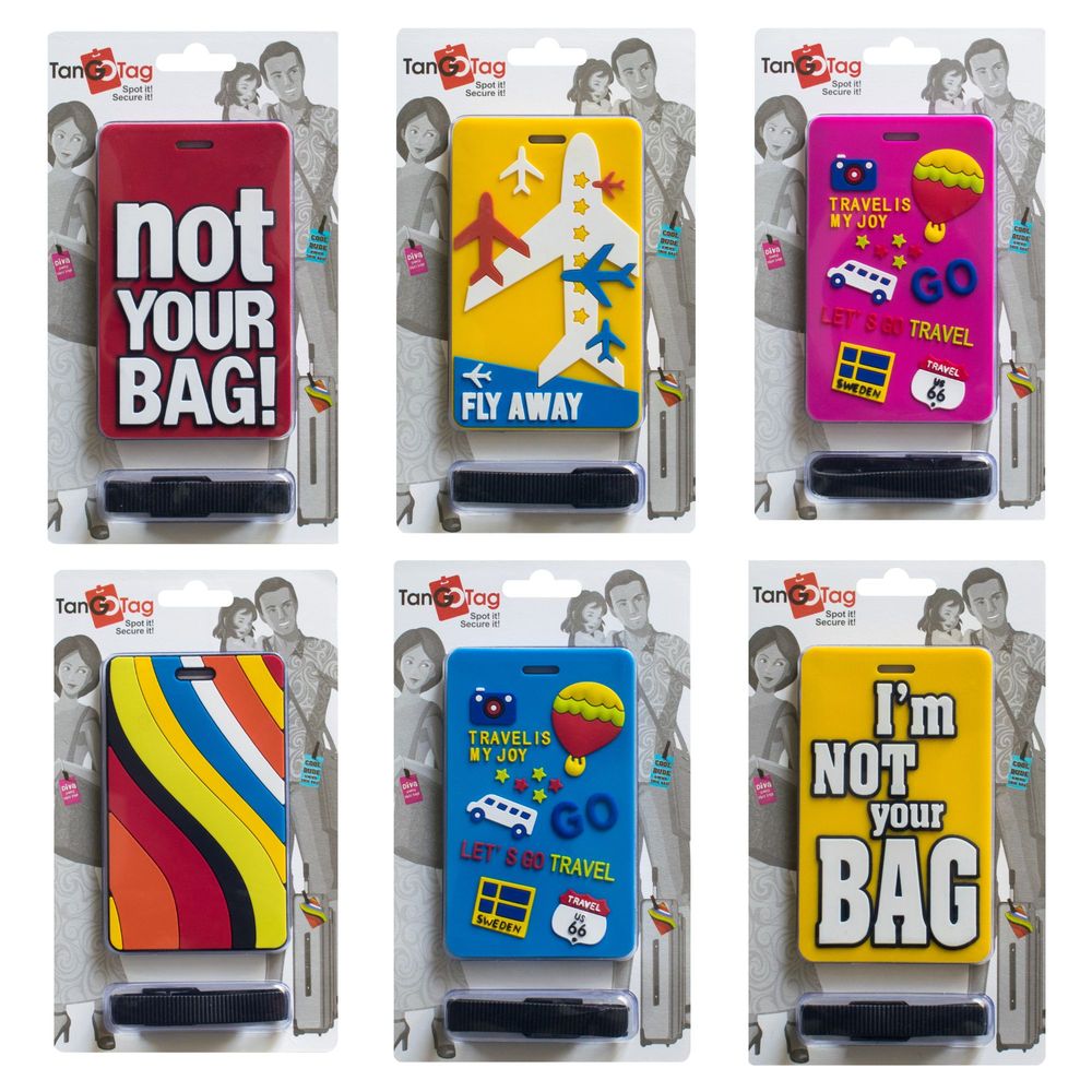 TangoTag - Luggage Tags For Suitcases - 6 Pcs