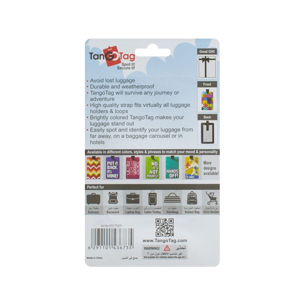 TangoTag - Luggage Tags For Suitcases - 6 Pcs