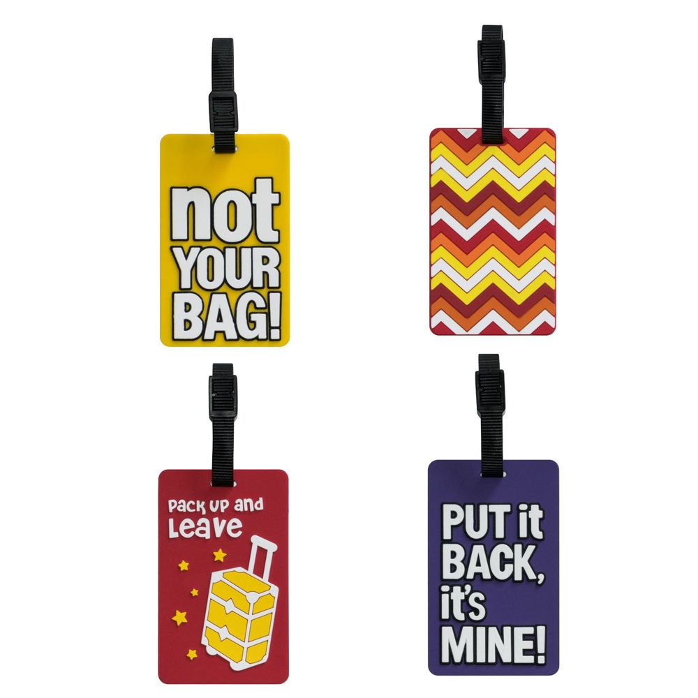 TangoTag - Luggage Tag For Suitcases - Multicolor - 4 Pcs