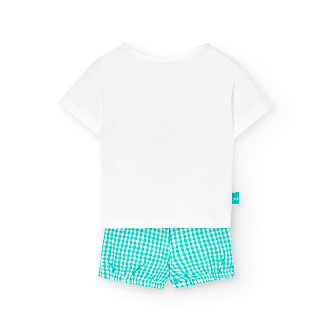Boboli Baby Boy's Koala Printed T-Shirt & Shorts - White - 2 Pcs