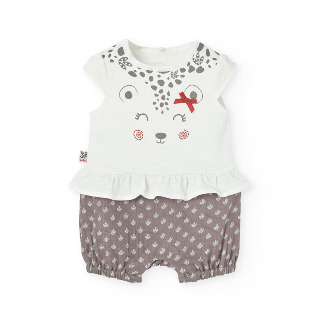 Boboli Baby Girl's Knitted Playsuit - White