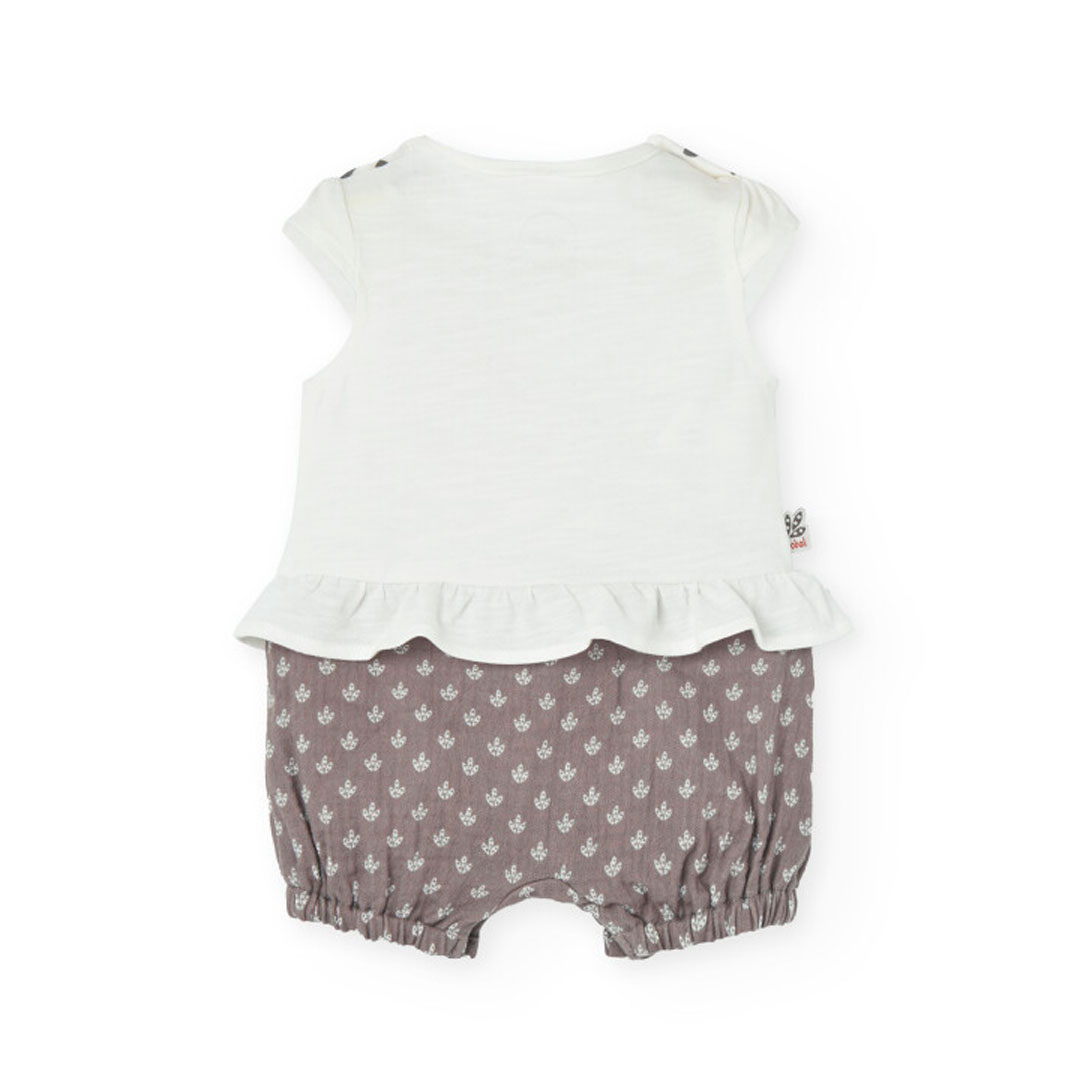 Boboli Baby Girl's Knitted Playsuit - White