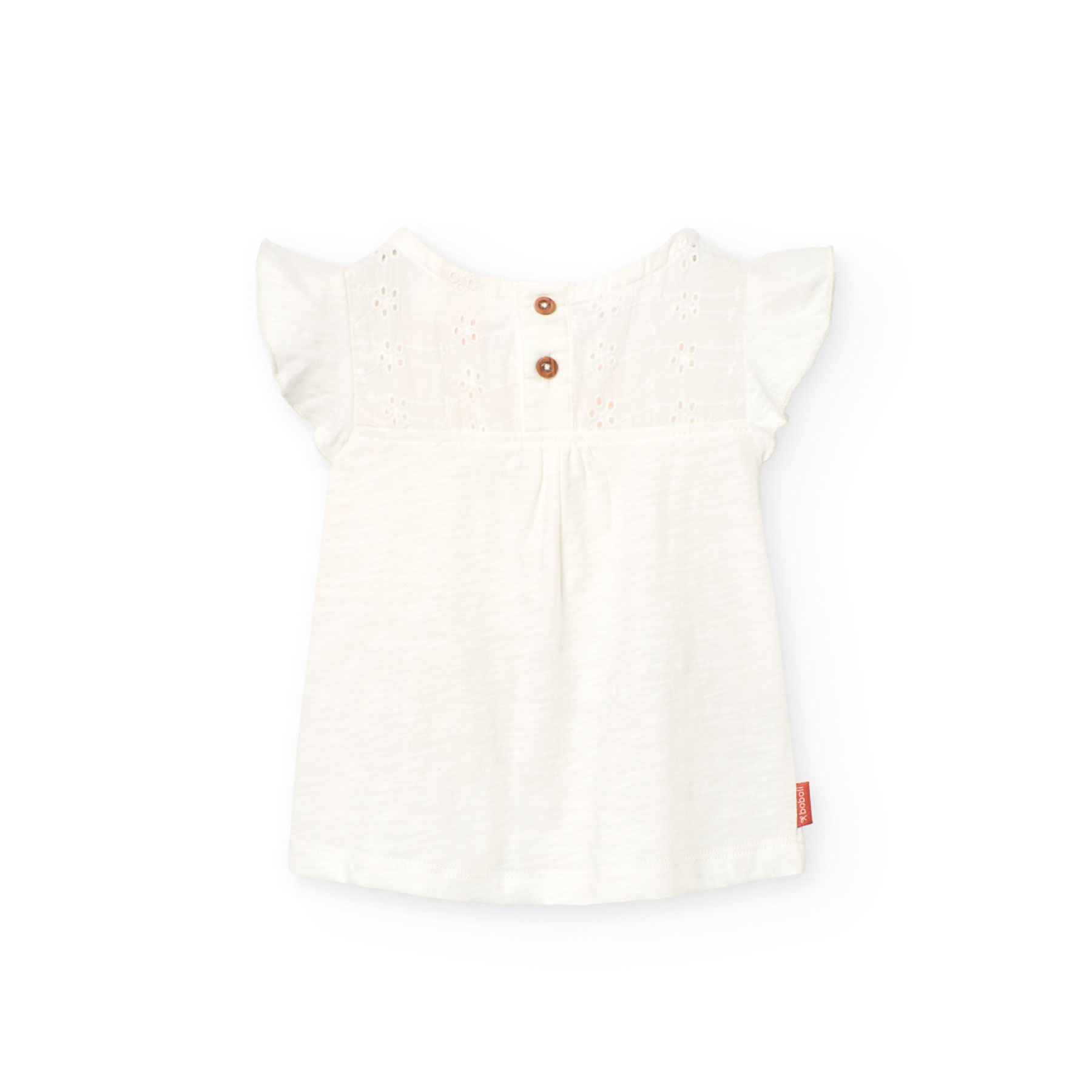 Boboli Girl's Printed Knitted T-Shirt - White