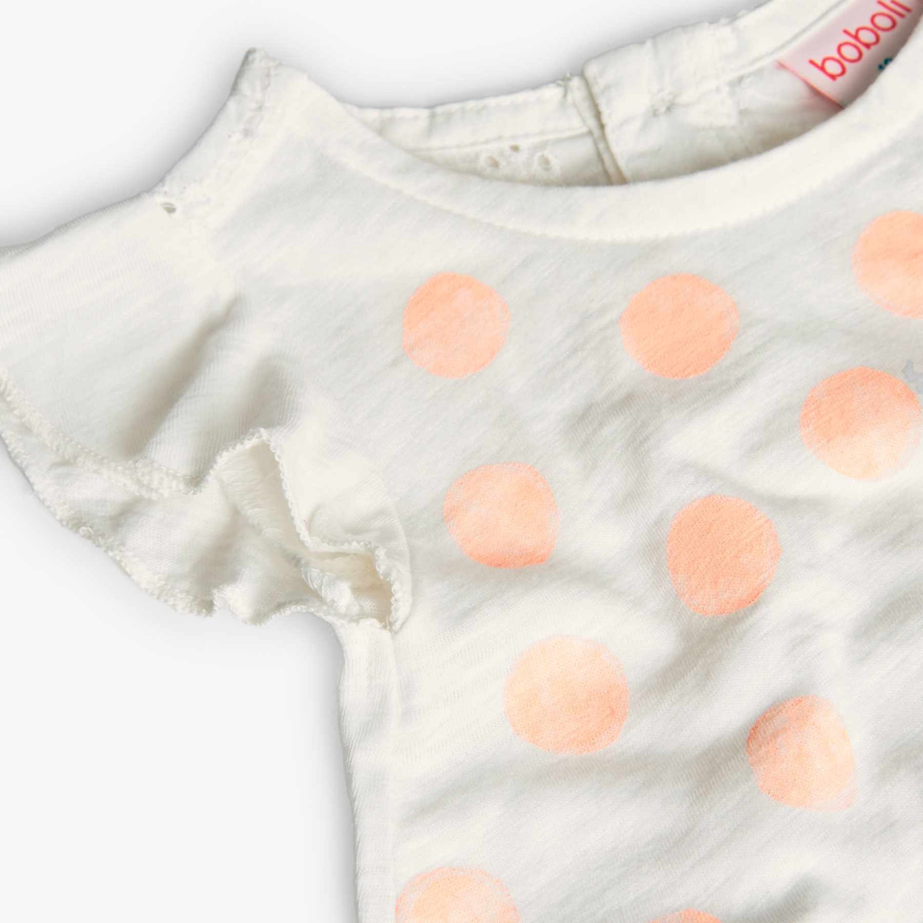 Boboli Girl's Printed Knitted T-Shirt - White