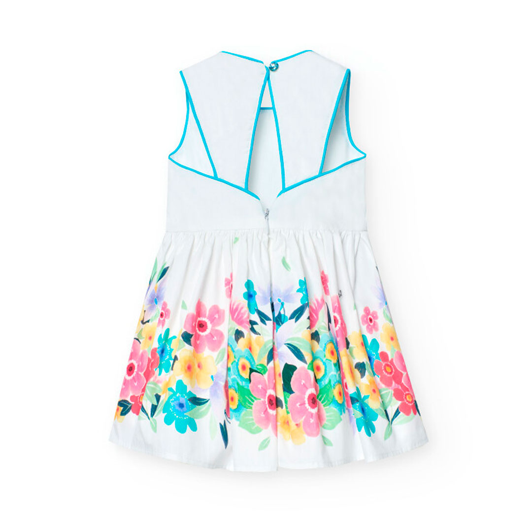Boboli Girl's Satin Dress - White