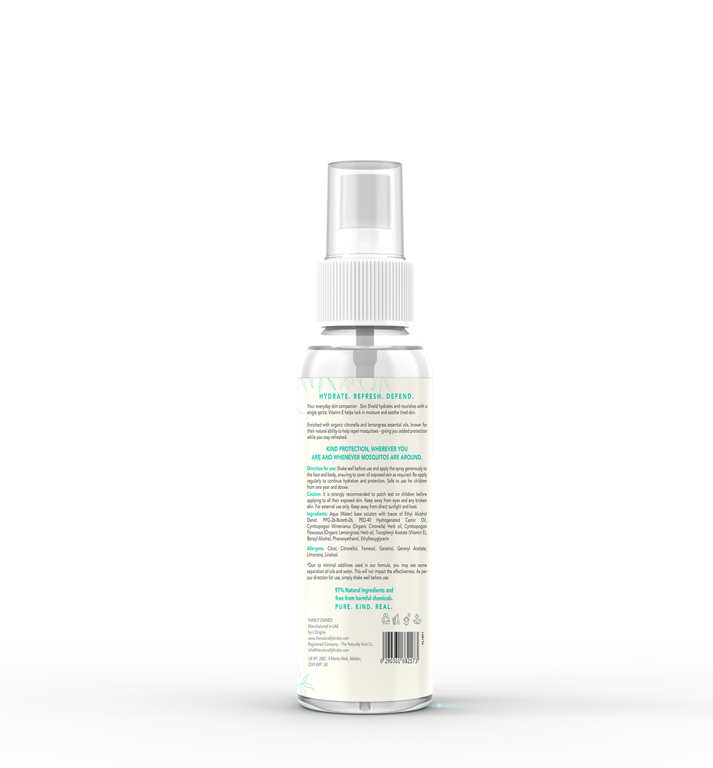 The Naturally Kind Co. - Skin Shield Hydrating Spray - Citronella & Lemongrass - 250 ml