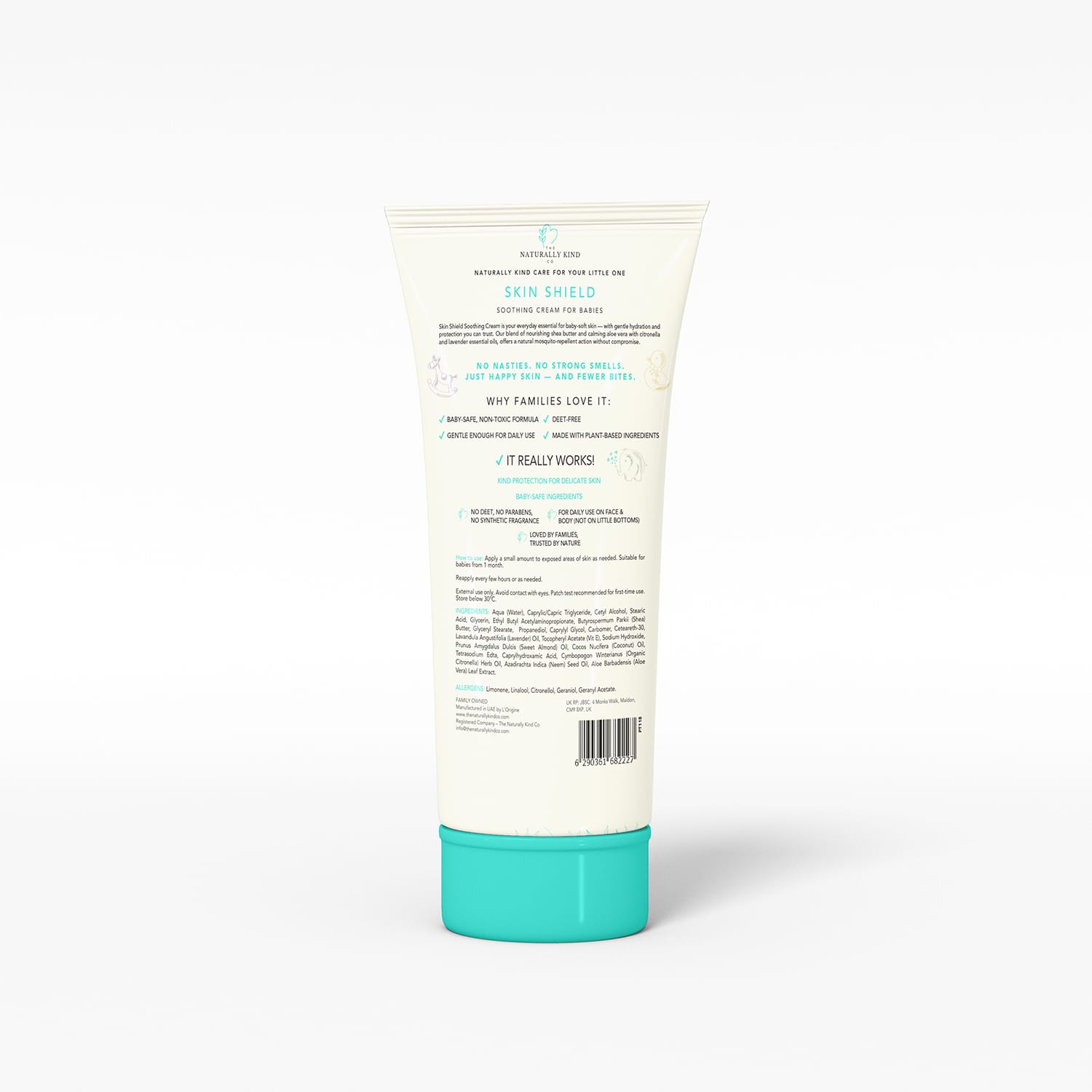 The Naturally Kind Co. - Mosquito Repellent Cream - Shea Butter & Aloe Vera - 100 ml