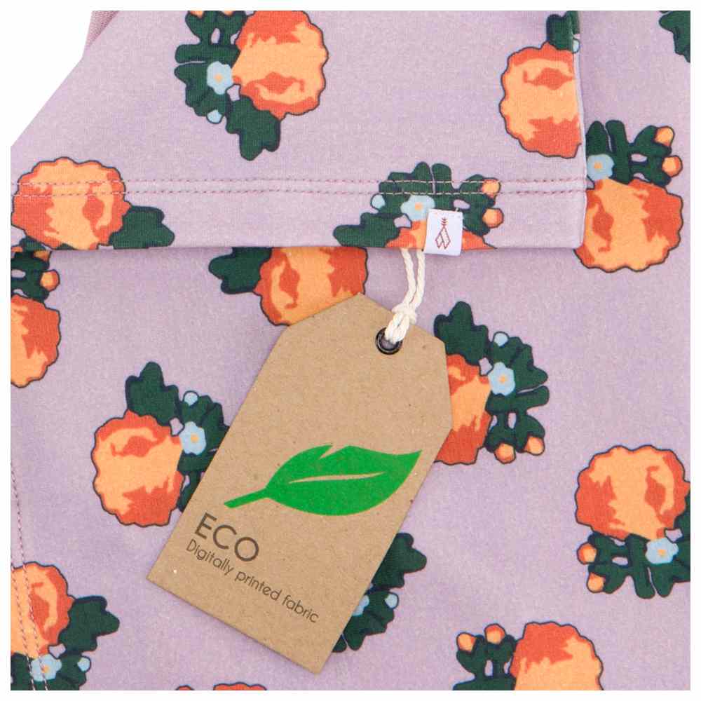 Thoub Saghiri - 2pc-Set - Girl's Printed T-Shirt & Shorts - Lilac
