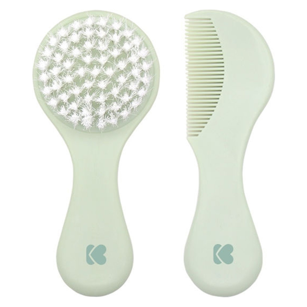Kikkaboo - Comb And Brush With Natural Bristles – Savanna Mint