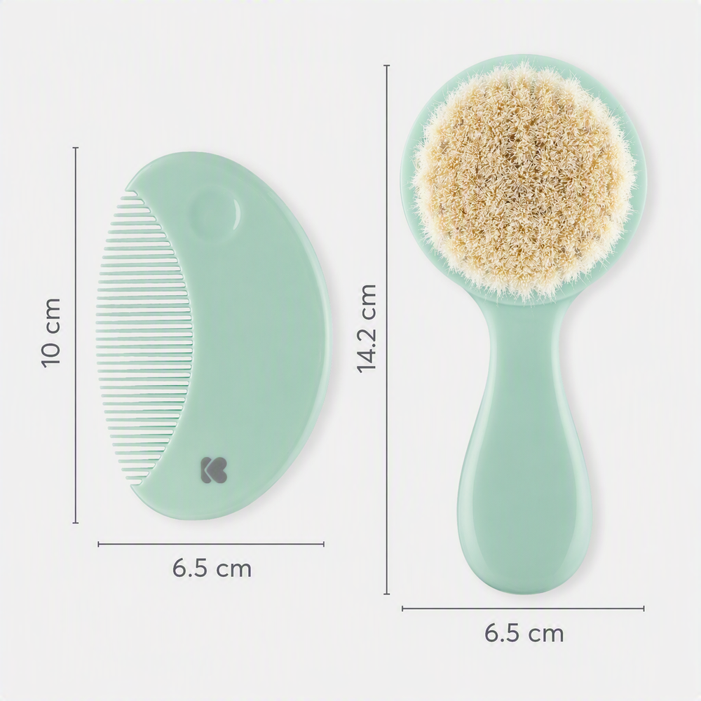Kikkaboo - Comb And Brush With Natural Bristles – Savanna Mint