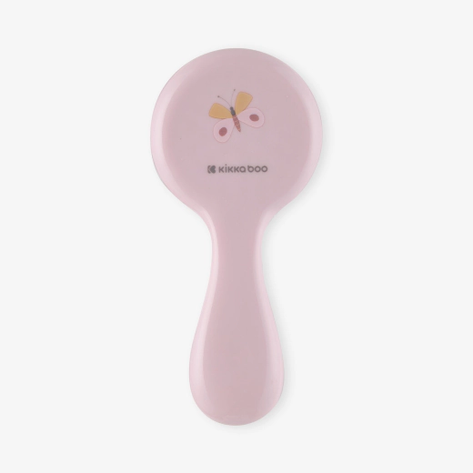Kikkaboo - Hedge Hugs Comb & Brush With Natural Bristles – Pink