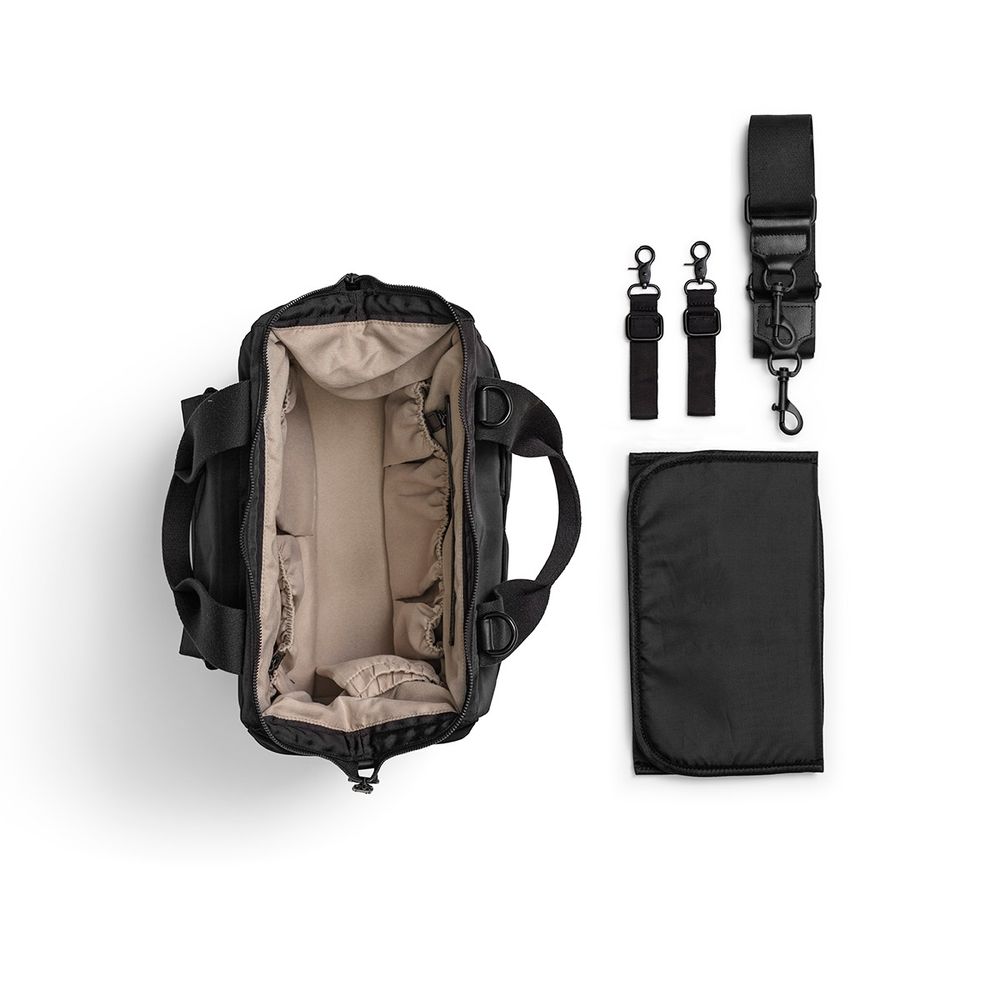 Elodie - Wide Frame Multi-Purpose Changing Bag - Black