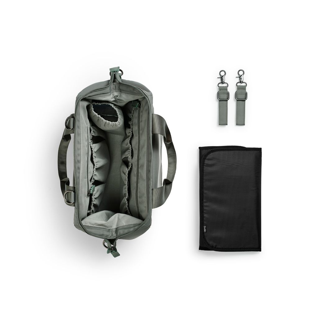 Elodie - Wide Frame Changing Bag - Hazy Jade